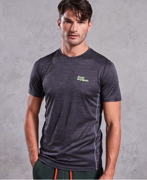 Superdry Active Training Rövidujjú Férfi Pólók Szürke | RDEJX5063